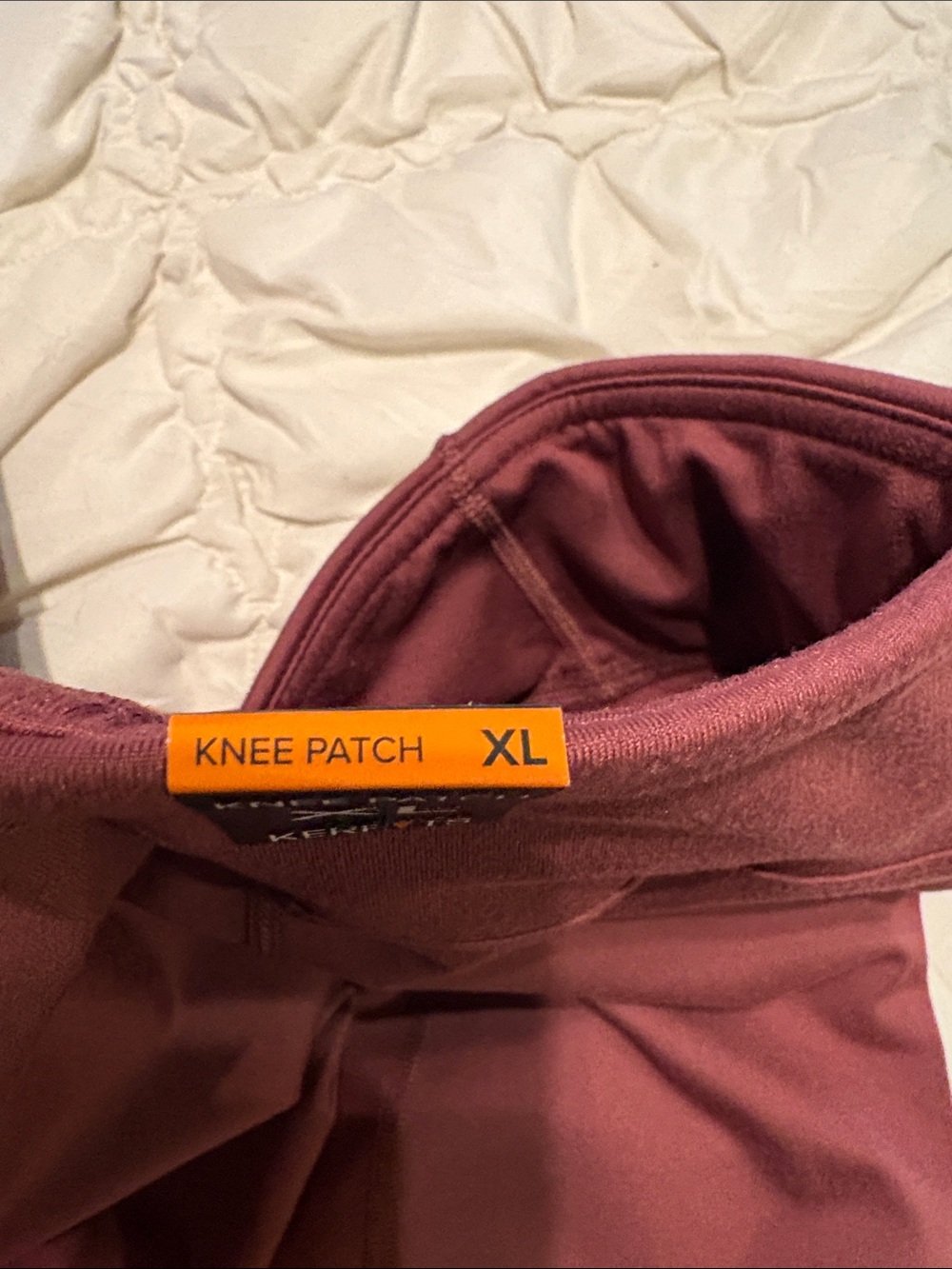 Kerrits Burgundy britches riding pants with Black Mesh & Rust Accent dressage - Picture 5 of 9